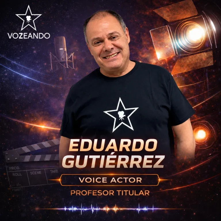 Eduardo Gutiérrez, profesional del equipo docente de Vozeando