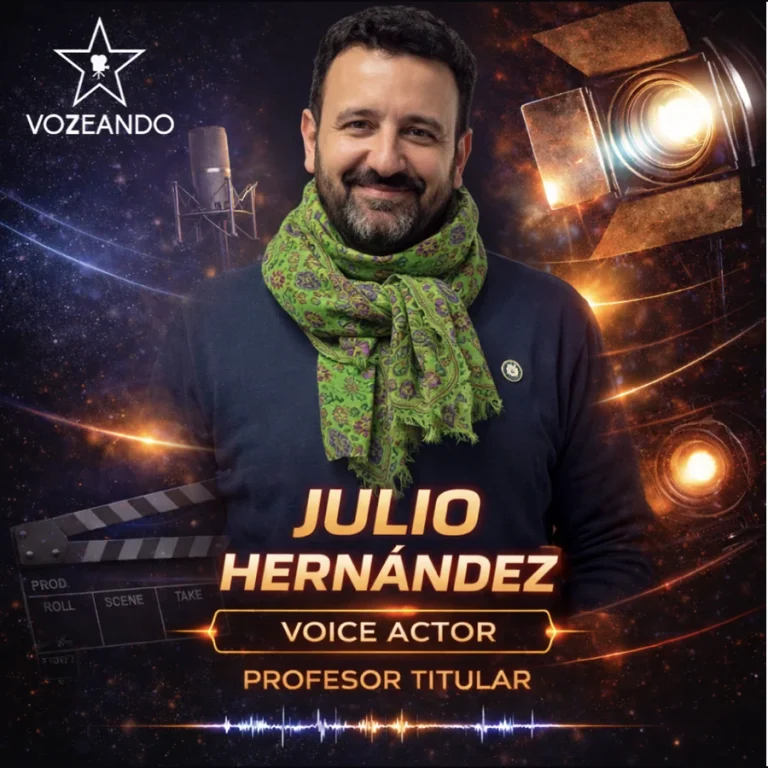Julio Hernández, profesional del equipo docente de Vozeando
