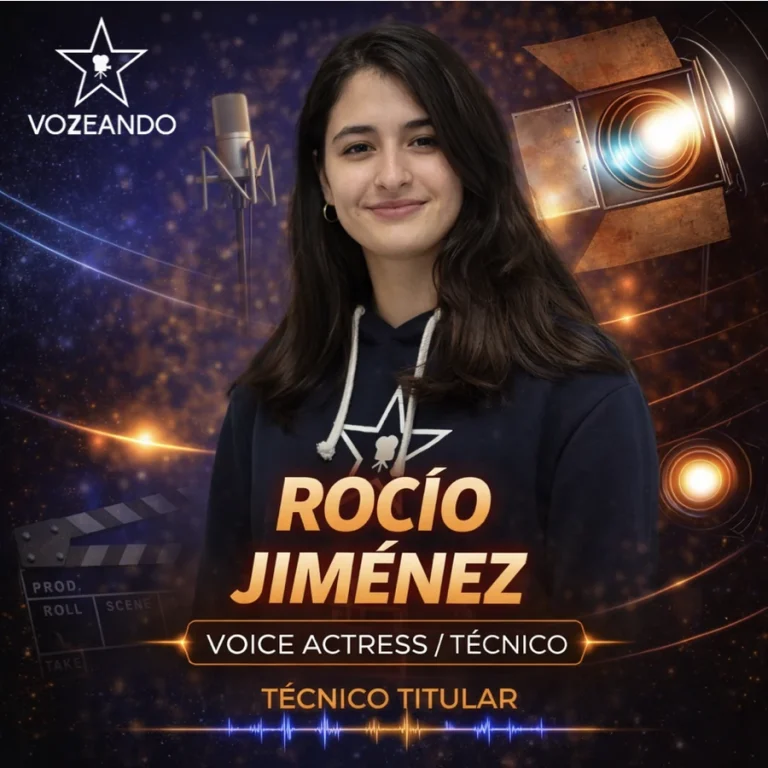 Rocío Jiménez, profesional del equipo docente de Vozeando