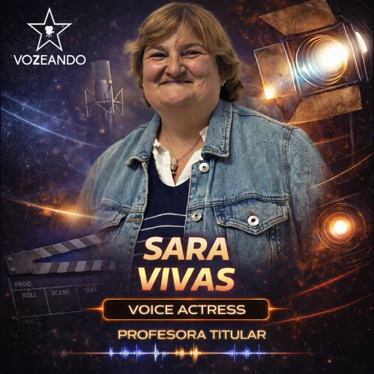 Sara Vivas, profesional del equipo docente de Vozeando